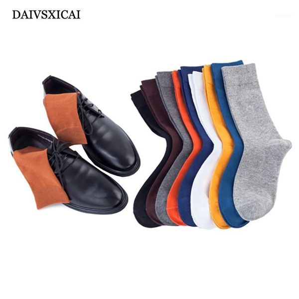

3pairs/lot=6pieces solid color business socks cotton male autumn winter casual long tube cotton socks for men1, Black