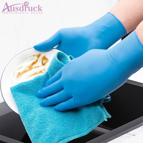 

nurses 100pcs nitrile rubber luvas disposable work latex glove protecting hand from bacteria non-toxic gloves