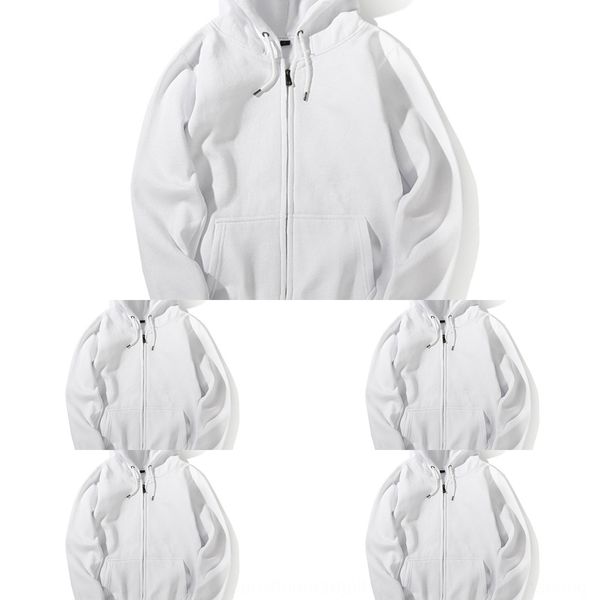 

пустой 2019 мужской плюшевые молния пальто свитер пустой сплошной цвет с капюшоном мужской свитер пальто молния kvcaj, Black