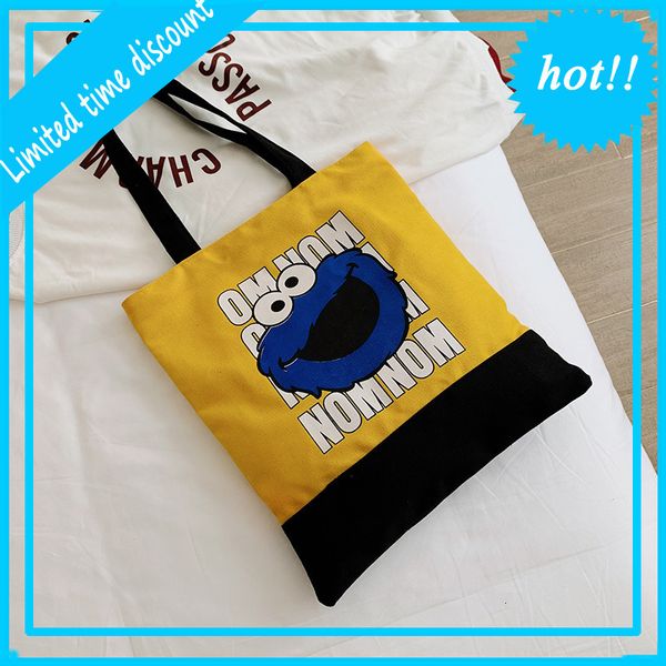 

canvas bag women 2020 new korean fashion student party class handbag large capacity one shoulder tote