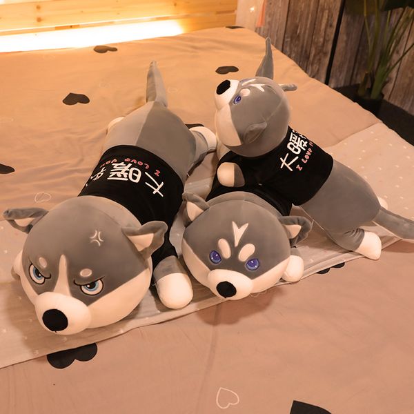 

boys husky plush toy dog cute bed and girls sleeping pillow erha doll gift