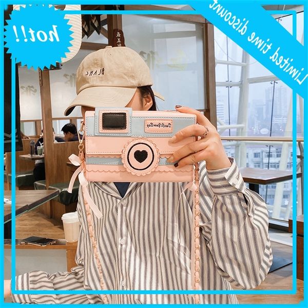 

wanghong 2020 new korean camera shape small square sweet little fresh girl single shoulder messenger bag