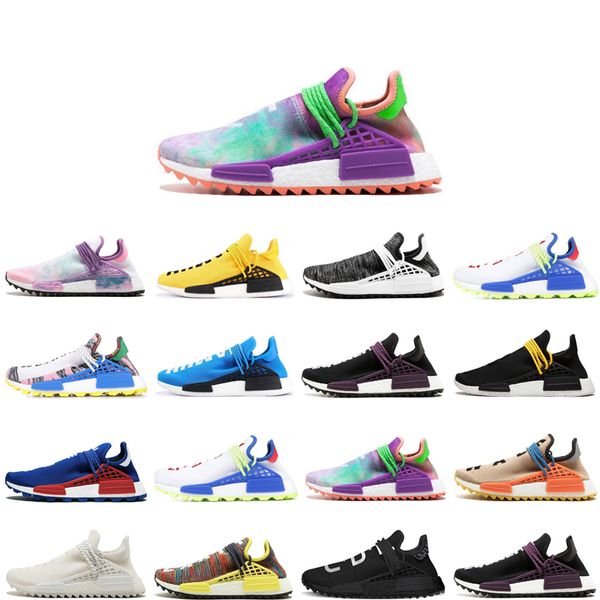 

human race running super light shoes pharrell williams human race sport shoes black white red green grey blue sneaker