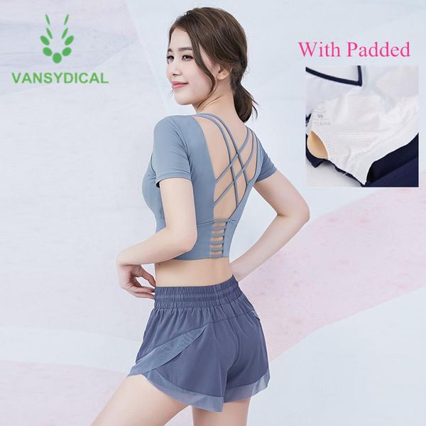 

brand summer workout set women yoga suit gym outfit sports shorts and with padded activewear fitness jogging clothing 2pcs, White;red