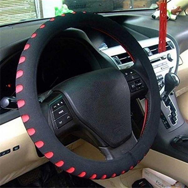 

1pc multi color diy car steering wheel cover rubber pu leather auto car steering wheel cover