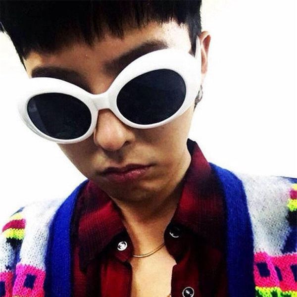 

kpop g- солнцезащитные очки peaceminusone овальные очки вентиляторы коллекция jh288, White;black