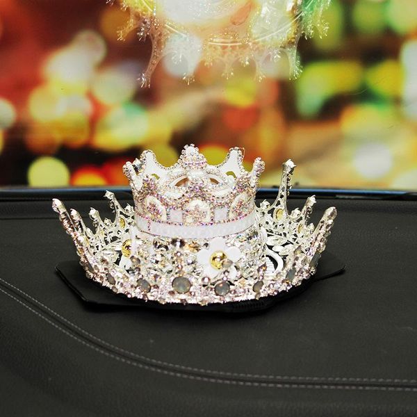 

little daisy crown perfume holder for car man-made diamond-slip mat car decoration mounted ornament cool grade women