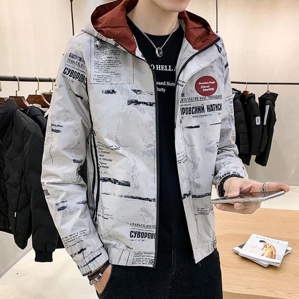 

jacket men outerwear fashion new 2020 spring autumn korean version casual jackets thin male hip hop coat men, Black;brown