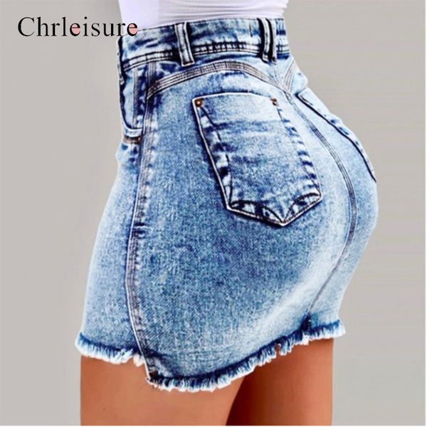 

chrleisure summer high waist denim skirts women 2019 new bodycon jeans skirt ladies pocket short skirts 4color c1021, Black;gray