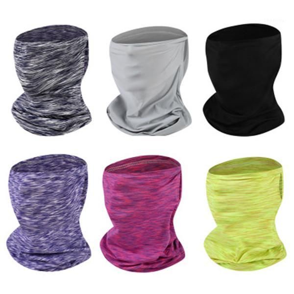 

cycling caps & masks face mask outdoor sport magic shield riding cap sunscreen ice silk scarf bib fishing for activict1, Black