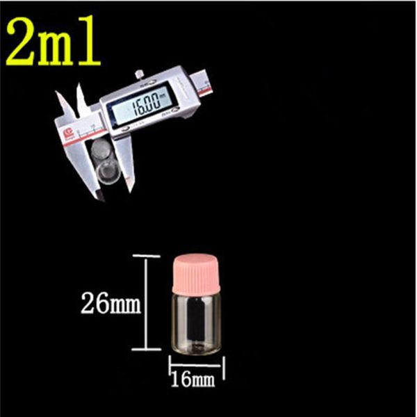 

16*28*8mm 2ml glass jars with plastic cap transparent empty glass bottles jars containers 100pcs/lot 16*28 jllpqz