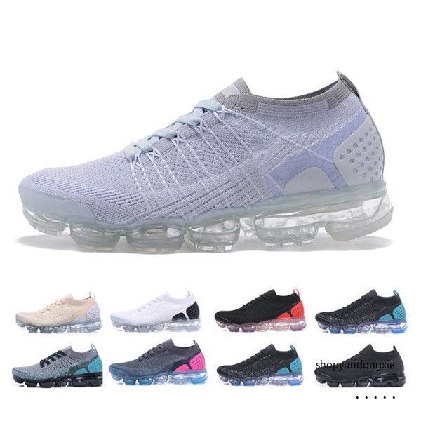 

fly 2.0 mens running shoes knit triple black multi color yellow volt mango tiger racer work blue white pure platinum women sneakers grt3c