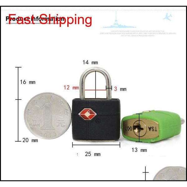 

wholesale outdoor travel luggage suitcase mini brass padlock tsa customs lock travel travel lock door locks qylosh dh_seller2010