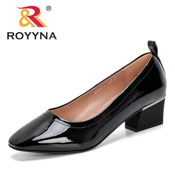 

royyna 2020 new fashion female pumps shallow women shoes fashion office work wedding party shoes ladies low heel trendy, Black