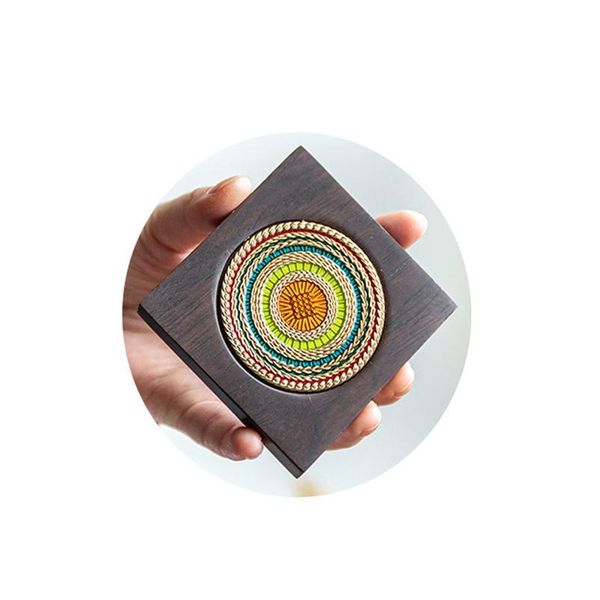 

ebony coaster solid wood kungfu tea set tea ceremony accessories insulation mat japanese style iron pot purple sand po sqcxlj