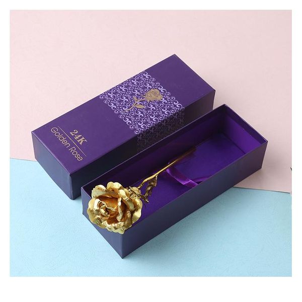 

artificial flowers 24k gold rose with box valentines day gift present rose soap flower foil flowers home house decor fa jllgfz