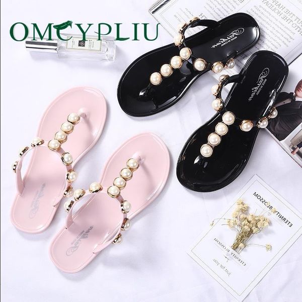 

slippers shoes woman 2021 sandals women non-slip beach fashion summer large size flats ladies flip flops bathroom shoe1, Black