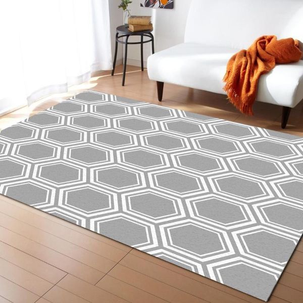 

hexagonal peometry modern carpets for living room geometric rugs large anti-slip safety carpet1