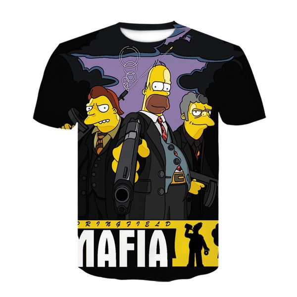 

new simpson anime cosplay m-4xl 3d print shirts hippie comics harajuku men clothing