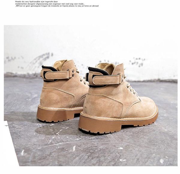 

women thick bottom cross-tied short ankle shoes women boots autumn ladies wedges platform boots big size 34-43 b22-82, Black