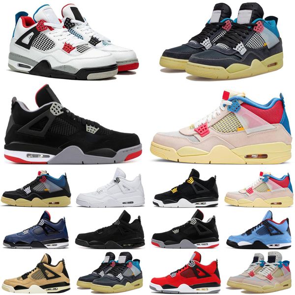 

2020 union 4s guava ice jumpman men women basketball shoes cactus jack noir black cat mens womens trainers sports sneakers size 5.5-13