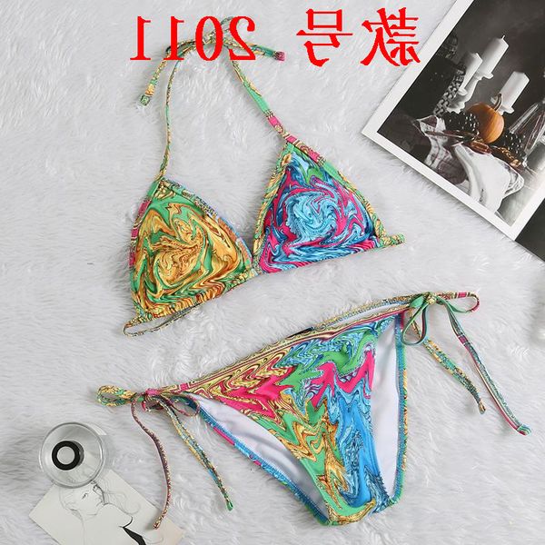 

women's triangle bag split swimsuit bikini