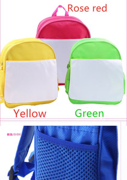 

shipping new style sublimation blank 4pcs/lot children's backpack item for sublimation ink print diy gifts34*28*10