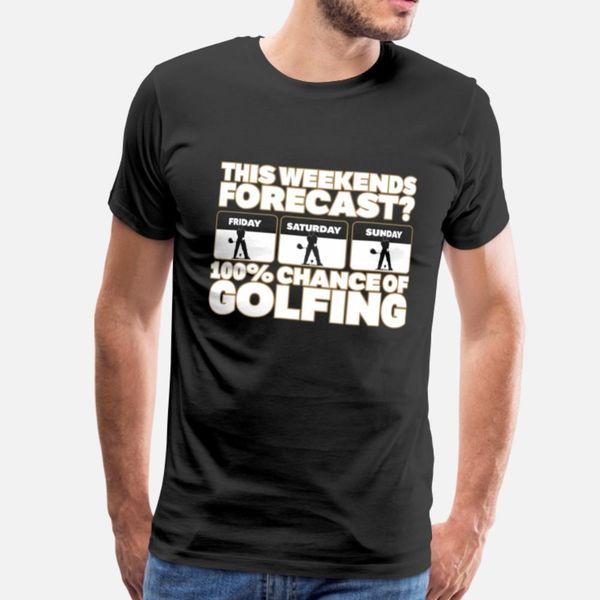 

golf - weekends forecast 100% chance of golfing designers graphic t shirt leisure street plus size tracksuit hoodie sweatshirt