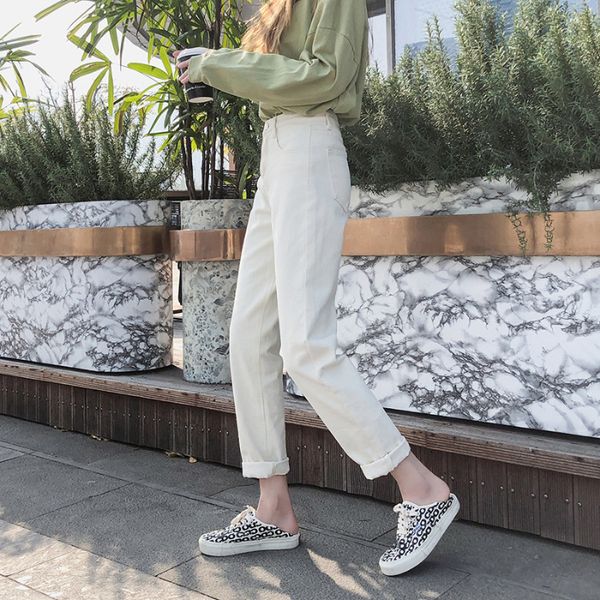 

spring summer new 882 harlan loose and thin student jeans, Blue