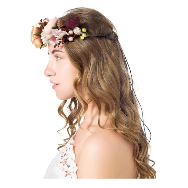

pineal flower wreath bridal women headdress floral adjustable garlands bride wedding pgraphy craft wreath h jlllem