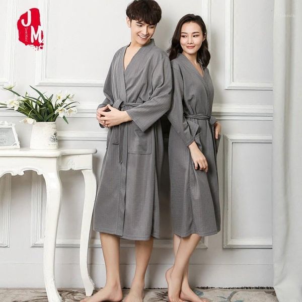 

autumn lovers luxury soft kimono bath robe for women men waffle solid night winter bathrobe bridesmaid robes dressing gown xxxl1, Black;red