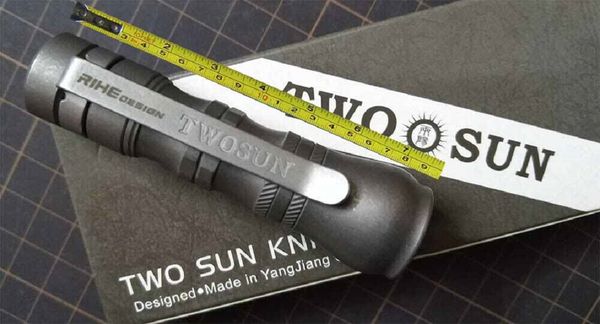 

twosun mini micro titanium tactical led flashlight camping lamp ts-led-5555