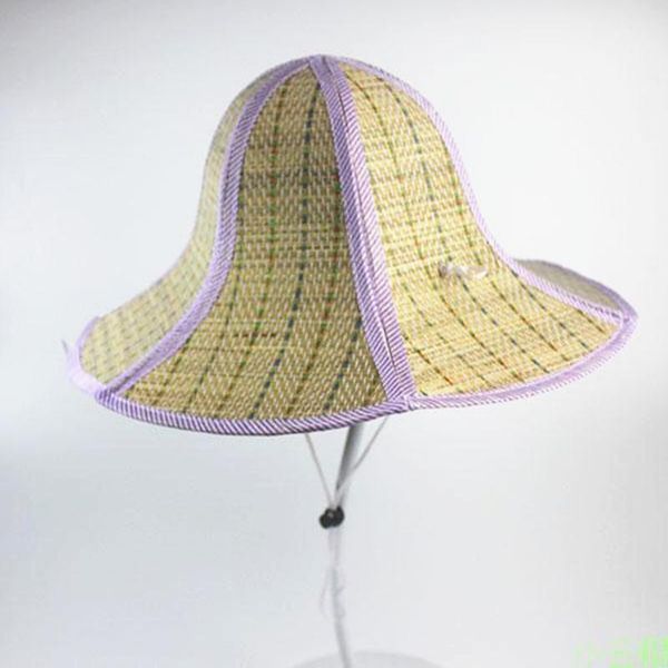

wide brim hats 2021 summer sun straw caps women men beach folding hat 1, Blue;gray