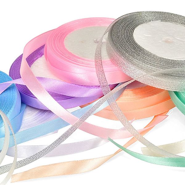 

1cmx 22m silk satin for wedding party decoration gift wrap decorative christmas ribbon diy handmade material