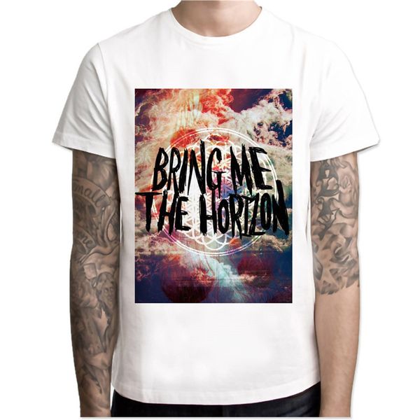 

bring me the horizon t shirt мужчины аниме футболка мужчины tops boy мужчина майка топ tee одежда мужчины печать top tee спорта с капюшоном