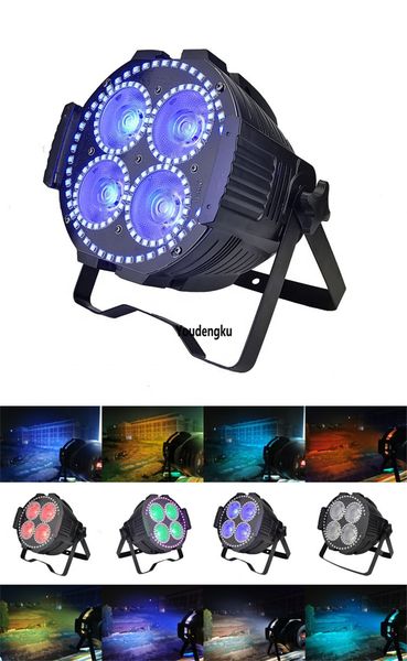 4 parça 4x60w rgbw 4 in1 ve 192x0.2 w 3in1 rgb yüzük koçanı led mini par yıkama duvar led sahne koçanı par ışık