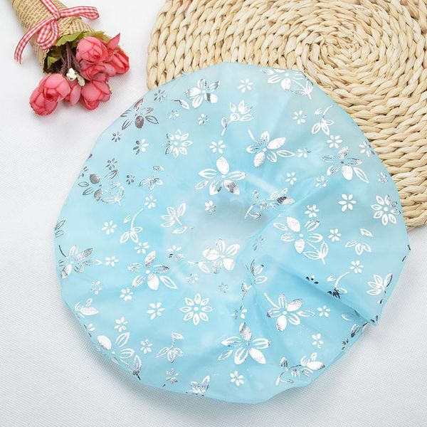 

waterproof resuable bathroom accessories shower hat 1pc elastic bath spa cap women supplies bath hair cap h jllahn
