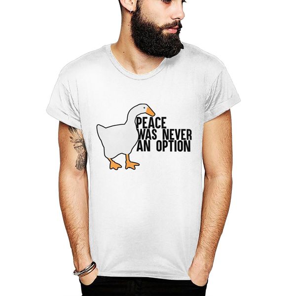 

summer untitled goose game peace was never an option casual t shirt fashion o-neck sport hooded sweatshirt hoodie
