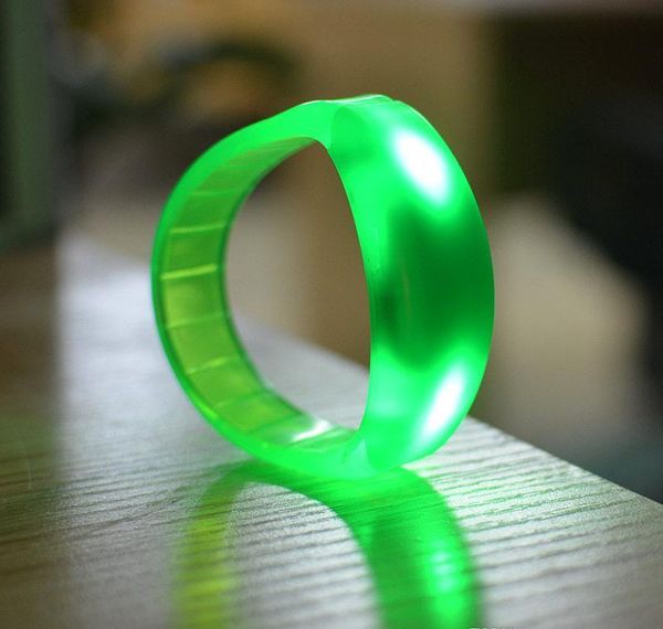 

music activated sound control led flashing bracelet light up bangle wristband club party bar cheer luminous han wmtipw dhsybaby