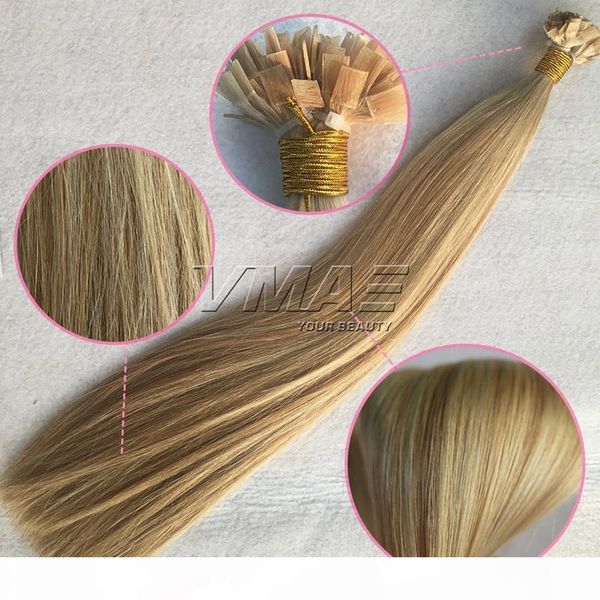 

vmae european straight p27 60 pre bonded 1g strand 100s 12 to 28 inch keratin glue double drawn flat tip human hair extensions, Black