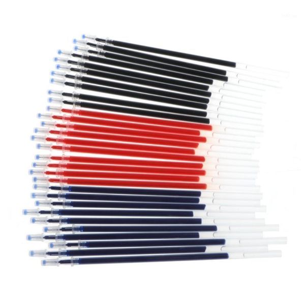 

0.38mm 10pcs/lot pen refill office signature rods for handles 0.5mm red blue black ink refill office and school supplies new1, Black;red