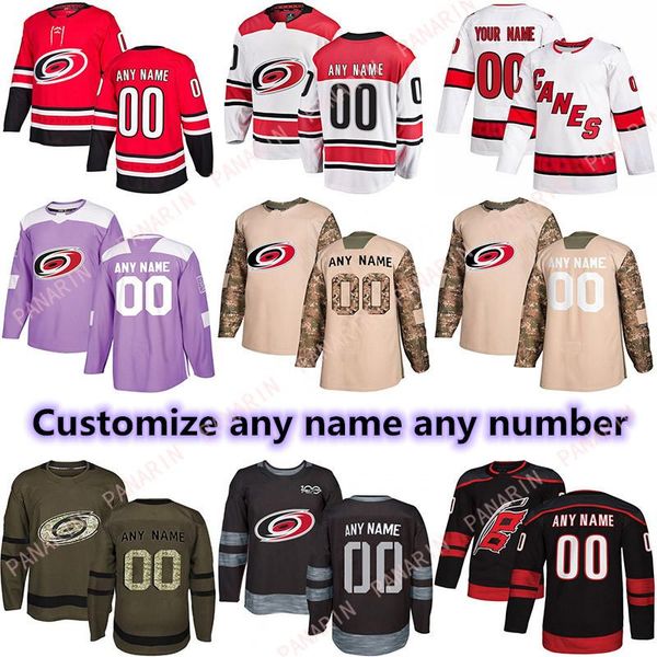 

custom 2020 news carolina hurricanes hockey jerseys multiple styles mens customize any name any number hockey jerseys, Black;red
