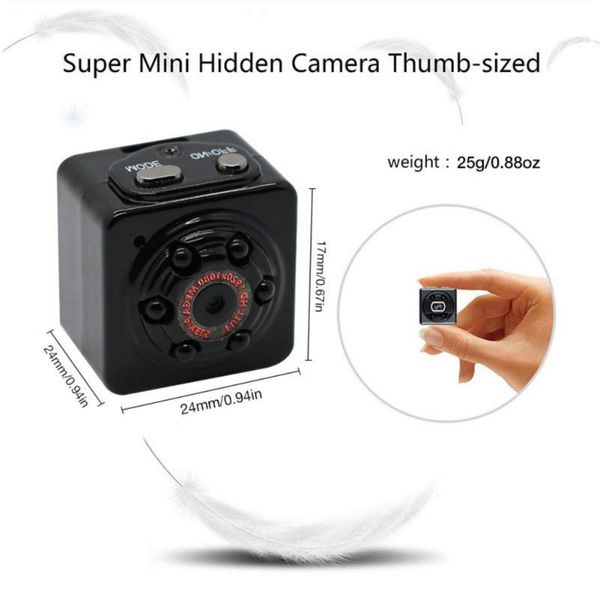 

sq9 hd ir night vision mini camera smallest dv dvr camera 480p video recorder digital cam full camcorder