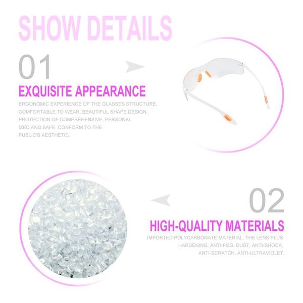 

dust splash motorcycle glasses wind protective safety proof lab goggles light weight high strength impact resistance