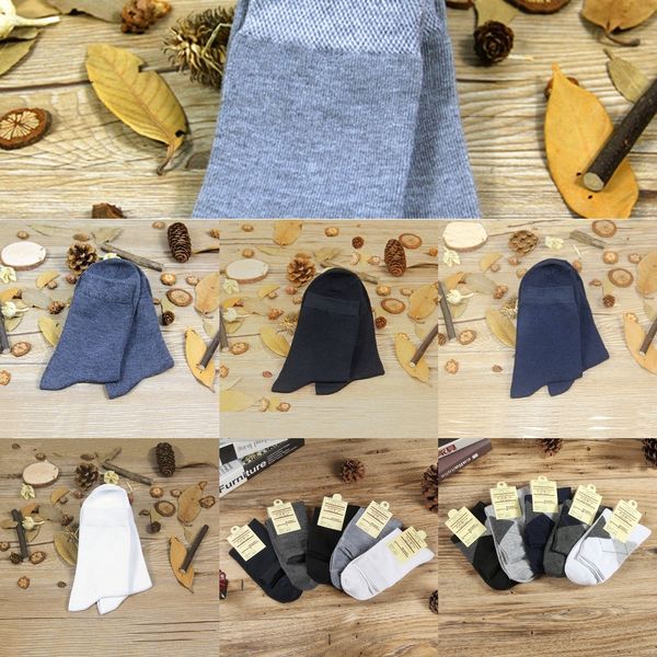 

30rny мужских носков среднего полиэстера хлопок и socksbusiness трубки сплошного цвета спортивных хлопковый носков gzgjc, Black