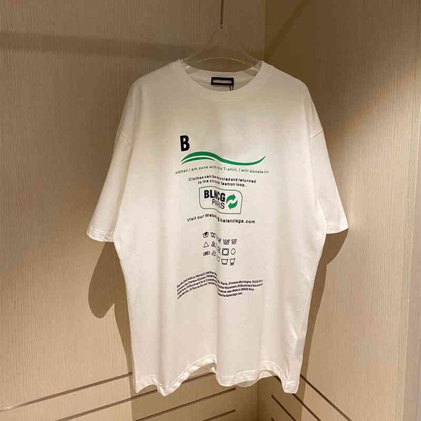 

2022 factory wholesale new printed wave coke t-shirt couple short sunlight white loose shoulder half sleeve qingdao