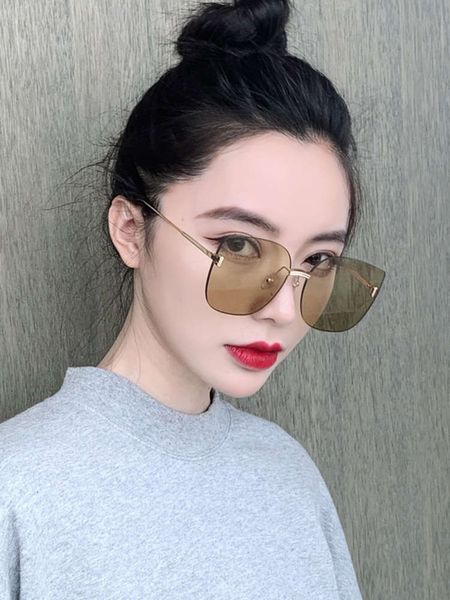 

women's spring and sunglasses summer new large frame sunglasses 2020 net red korean glasses fashionable wear anti ultraviolet tide, White;black