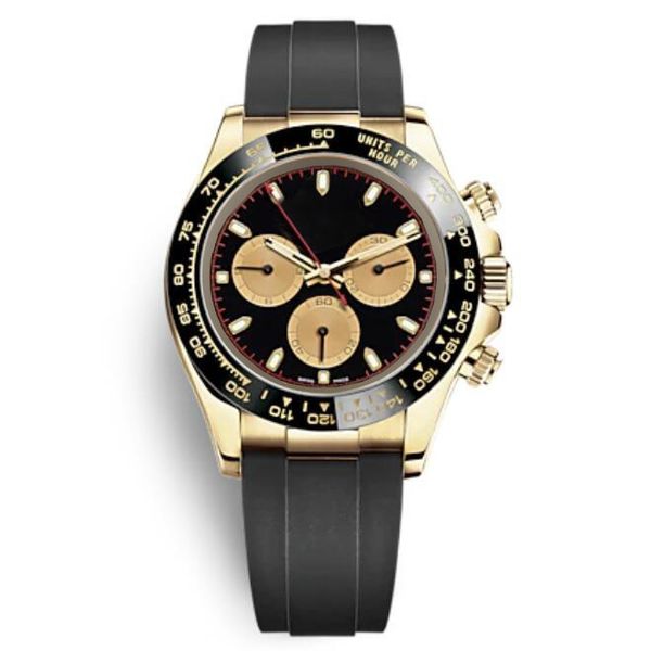 

fashion ceramic black bezel casual mens watches battery movement quartz watch men designer wristwatches rubber strap sports chrono chronogra, Slivery;brown