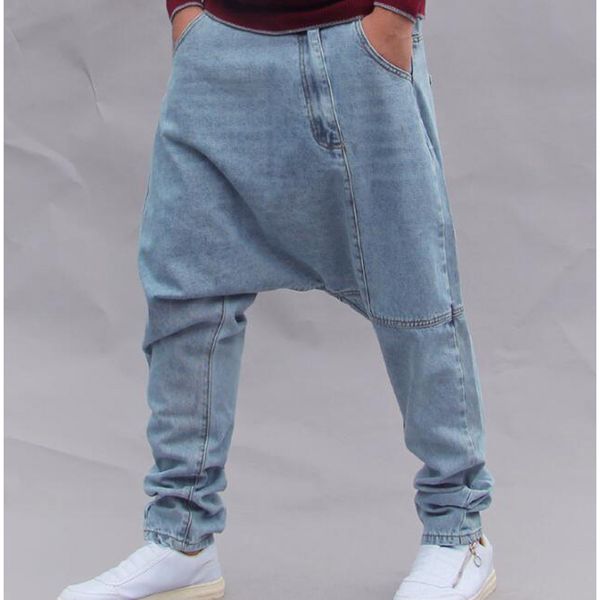 

2021 baggy jeans loose male casual hip hop harm blue size plus pants virus gsh1