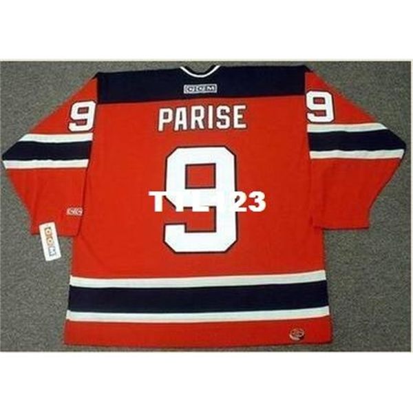 

men #9 zach parise new jersey devils 2006 ccm "rookie" home hockey jersey or custom any name or number retro jersey, Black